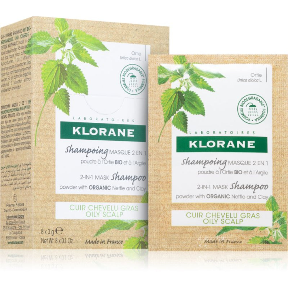 Klorane Nettle & Glay Powder Shampoo Mask