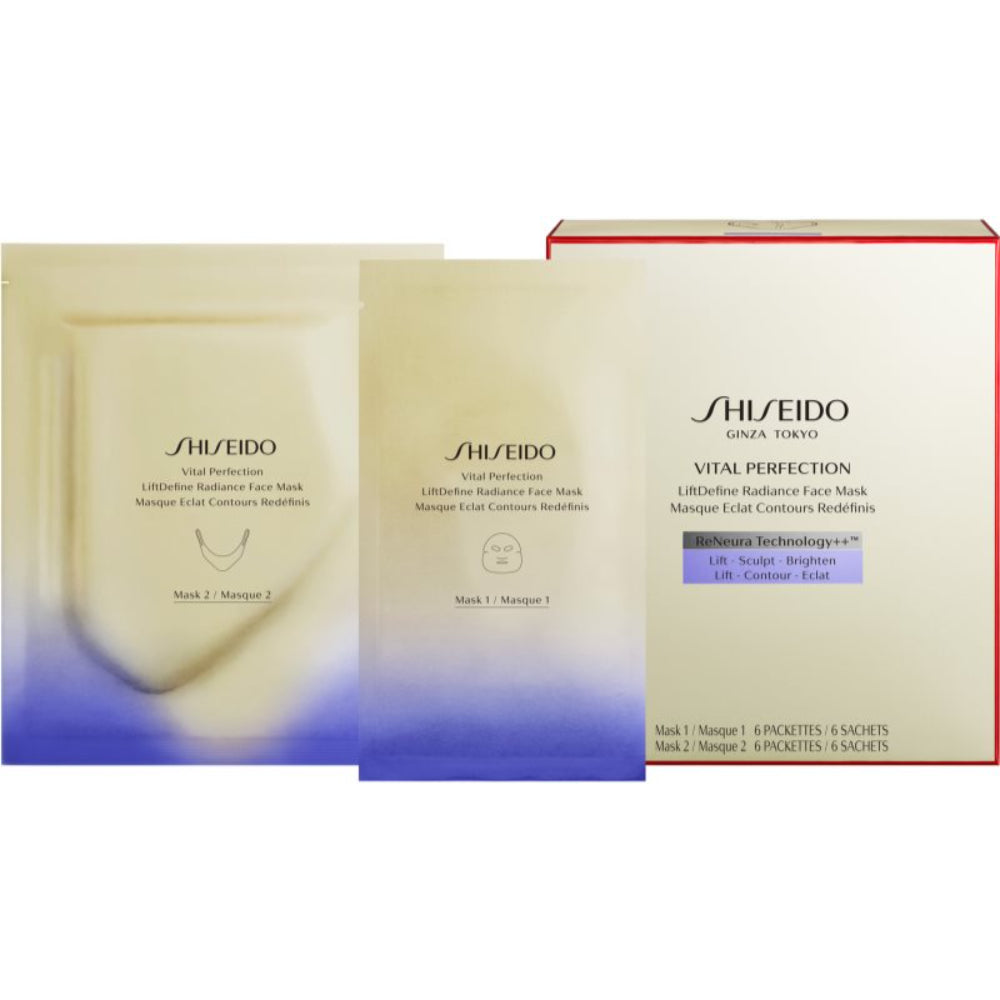 Shiseido Vital Perfection LiftDefine Radiance Face Mask Set 6 pieces